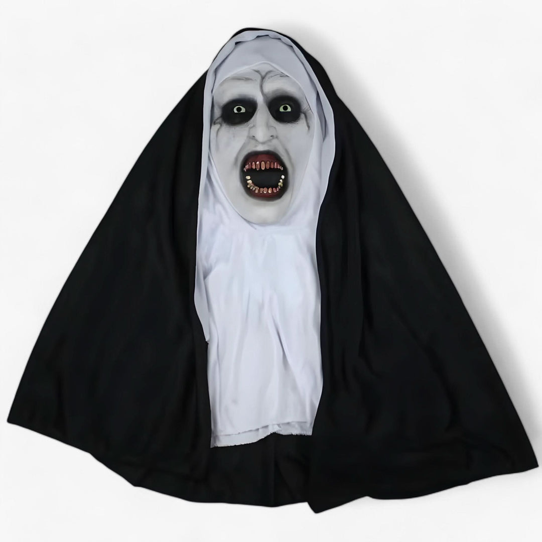 Lisslune | Raven | LED Nun Mask - Spooky Halloween Look