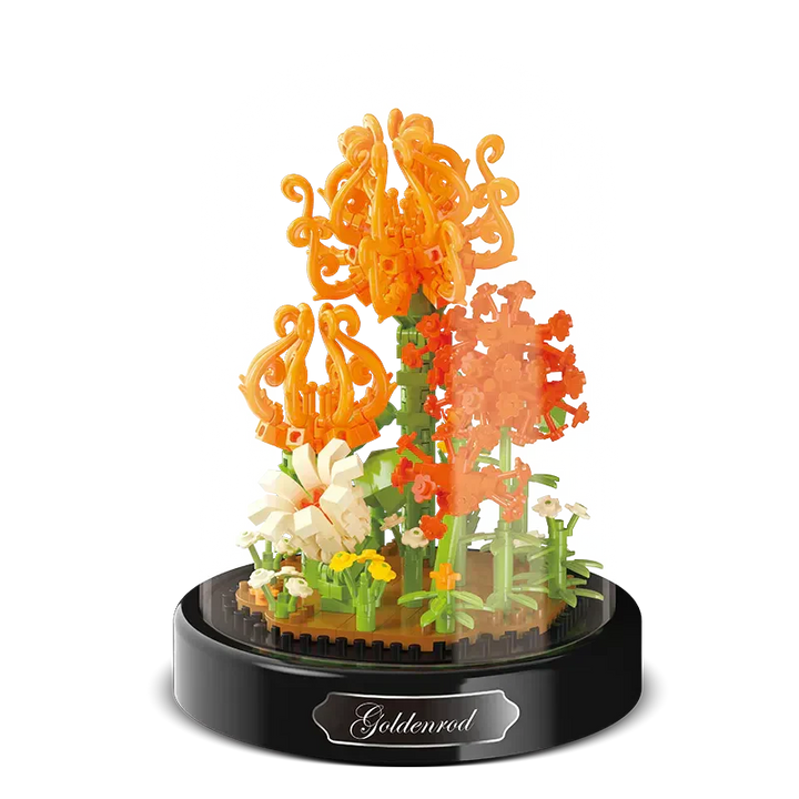Lisslune | BloomBrick DIY Micro Flower Building Blocks | Mini Brick Puzzle | Home Decoration & Gift Idea for Kids