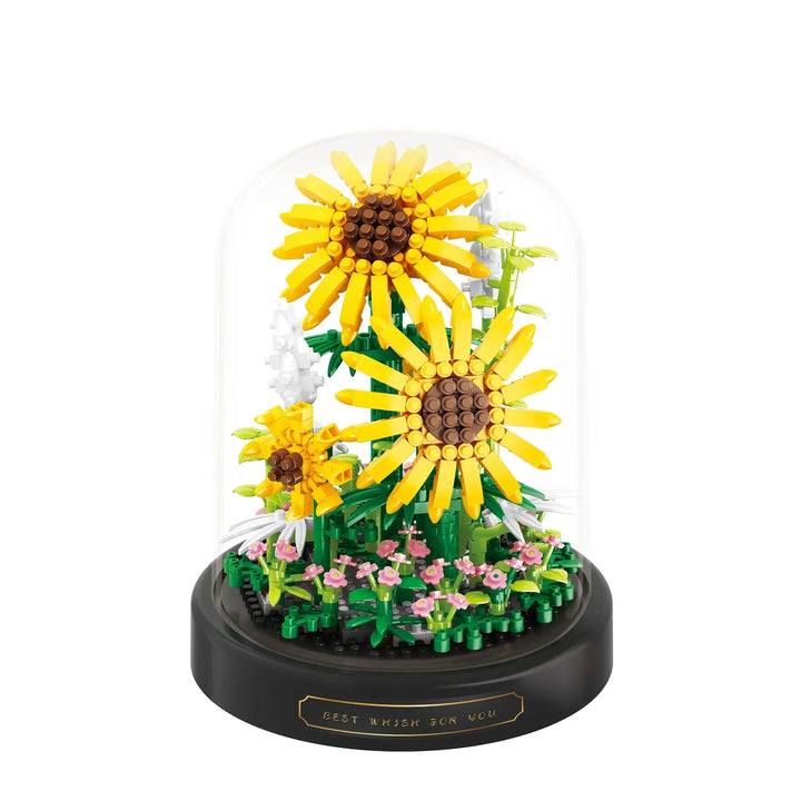 Lisslune | BloomBrick DIY Micro Flower Building Blocks | Mini Brick Puzzle | Home Decoration & Gift Idea for Kids