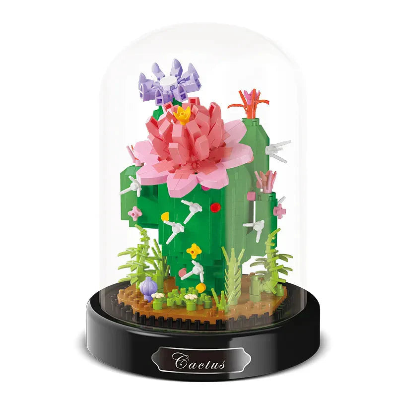 Lisslune | BloomBrick DIY Micro Flower Building Blocks | Mini Brick Puzzle | Home Decoration & Gift Idea for Kids