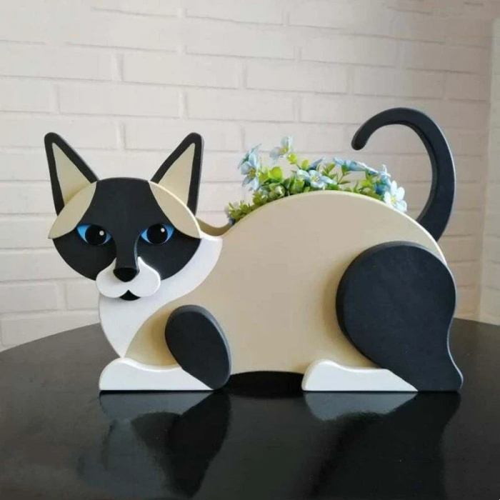 Lisslune | Flora DIY cat-shaped vase plants