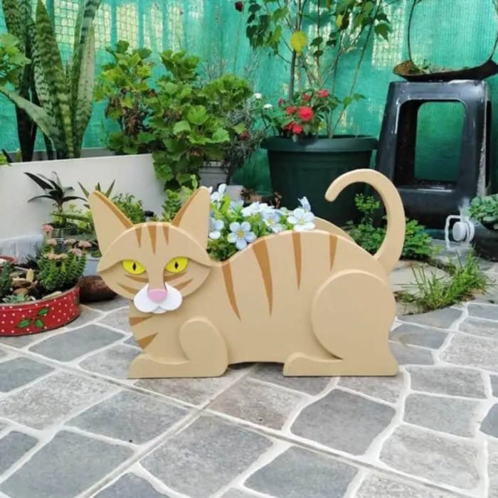 Lisslune | Flora DIY cat-shaped vase plants