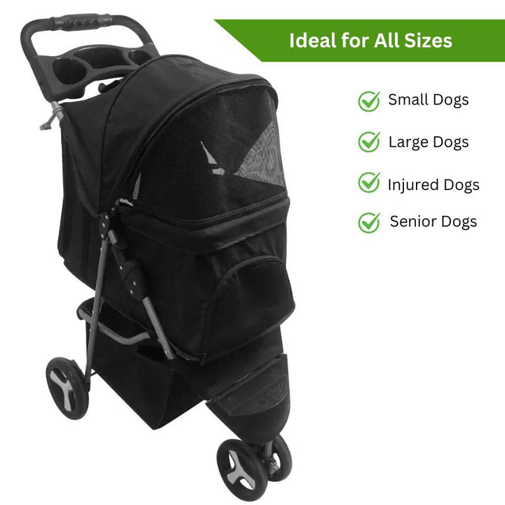Lisslune | Foldable Stroller for Small and Large Dogs