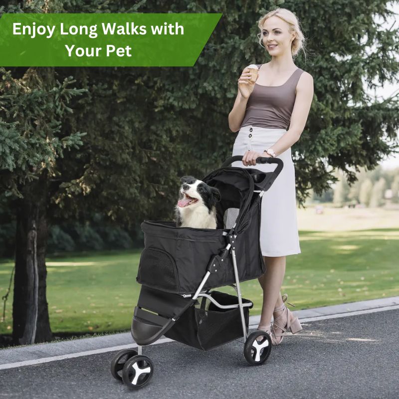 Lisslune | Foldable Stroller for Small and Large Dogs