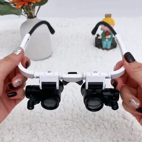 Lisslune | LED Magnifying Glasses with 8x, 15x, and 23x Magnification for Detailed Viewing and Precision Work