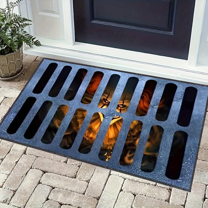 Lisslune | Halloween Horror Door Mat – Non-Slip Polyester Rug for Entryway