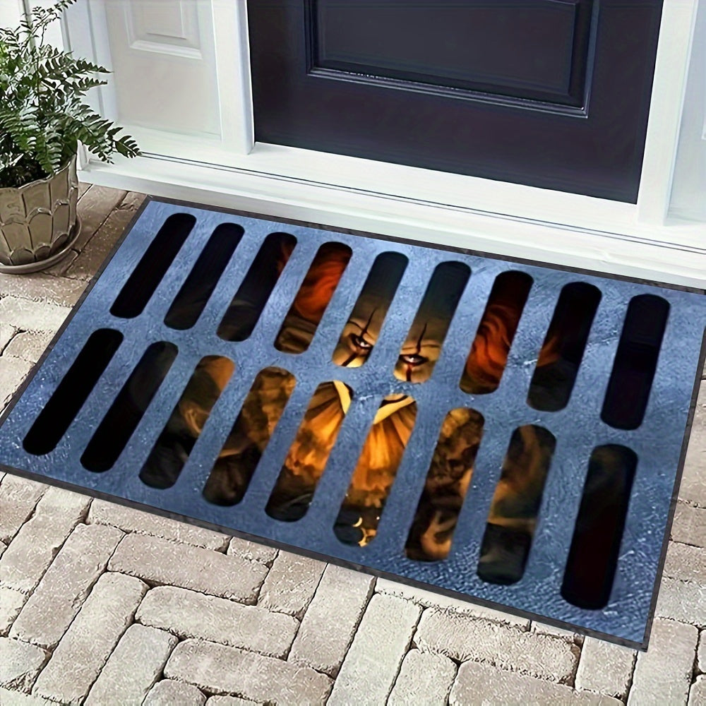 Lisslune | Halloween Horror Door Mat – Non-Slip Polyester Rug for Entryway