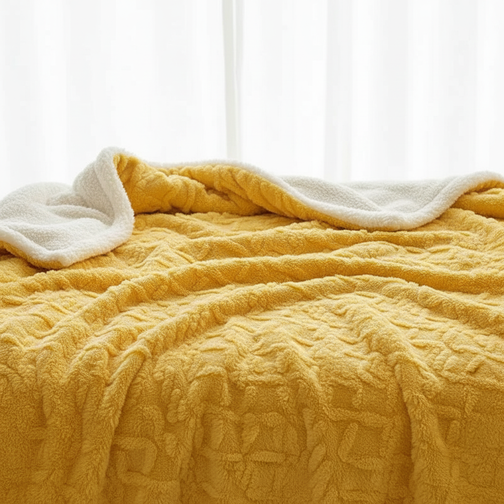 Lisslune | WarmHome Winter Blanket – Luxury Lambswool Fleece Blanket with Double-Sided Design