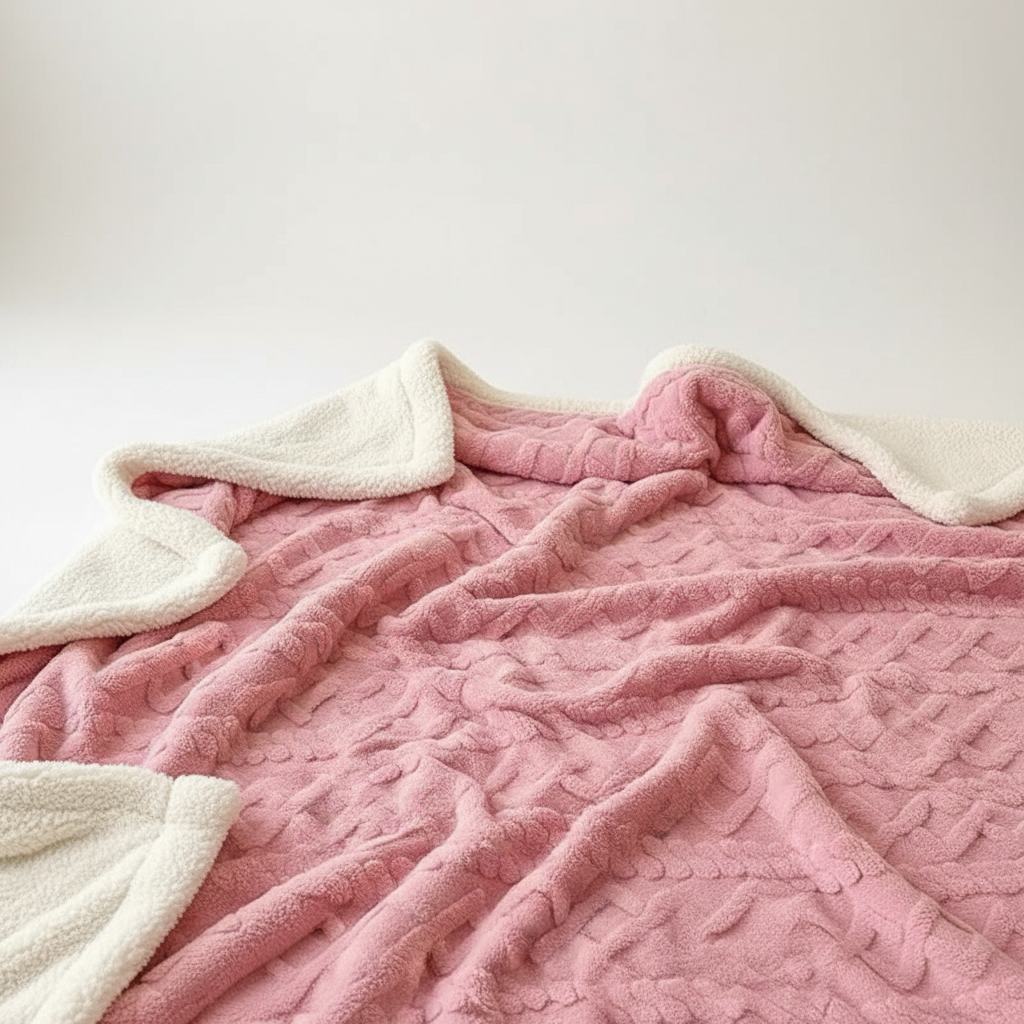 Lisslune | WarmHome Winter Blanket – Luxury Lambswool Fleece Blanket with Double-Sided Design