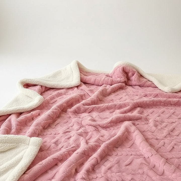 Lisslune | WarmHome Winter Blanket – Luxury Lambswool Fleece Blanket with Double-Sided Design