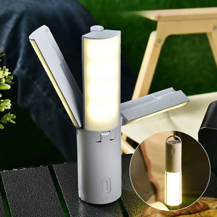 Lisslune | All-in-One Camping Lamp | Rechargeable Outdoor Light with Adjustable Brightness & Long Battery Life