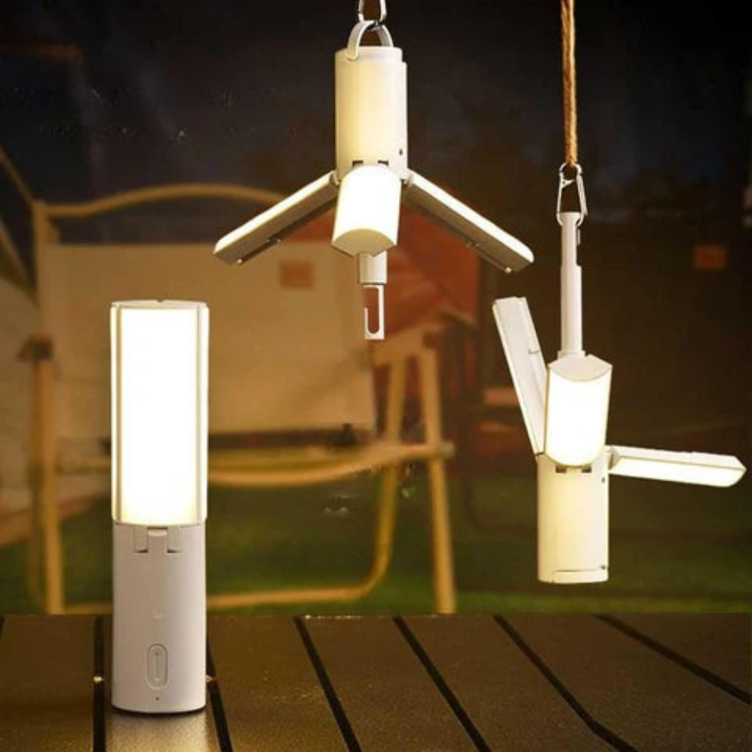 Lisslune | All-in-One Camping Lamp | Rechargeable Outdoor Light with Adjustable Brightness & Long Battery Life
