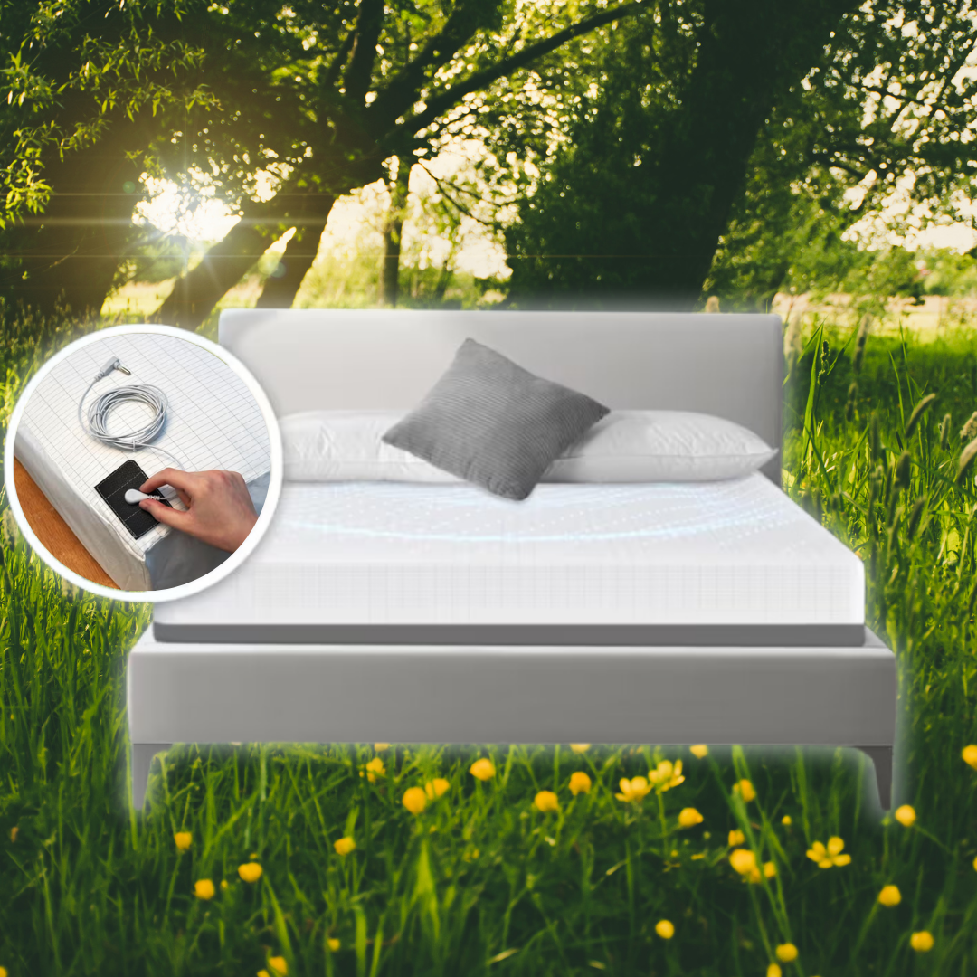Lisslune | Fitted Organic Earthing Grounding Sheet Bed - Earthing Mattress Cover with Silver Weave Technology