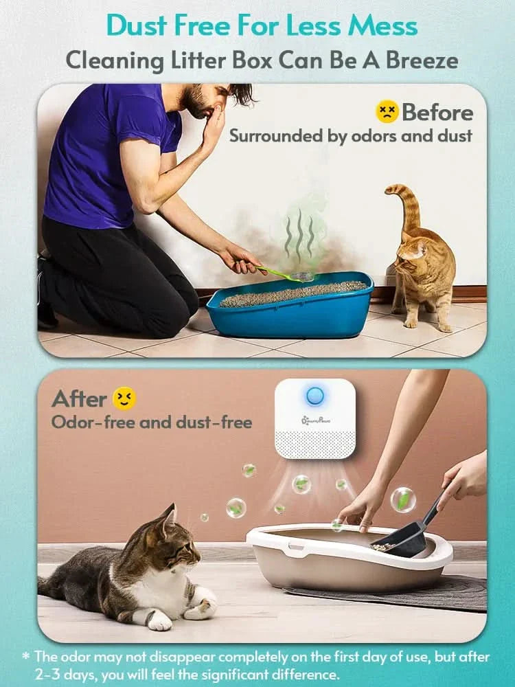 Lisslune | Odor remover with motion sensor for cat litter boxes