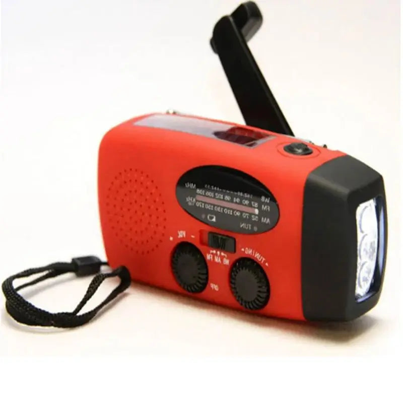 Lisslune | Portable multifunctional emergency radio with solar energy and LED flashlight