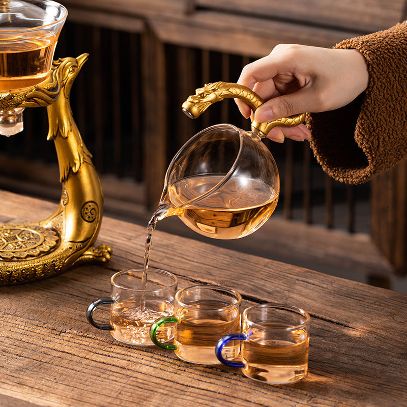 Lisslune | Dragon Phoenix Fully Automatic Magnetic Teapot
