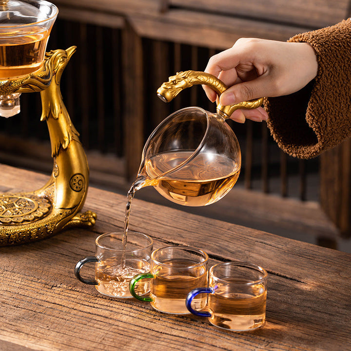 Lisslune | Dragon Phoenix Fully Automatic Magnetic Teapot