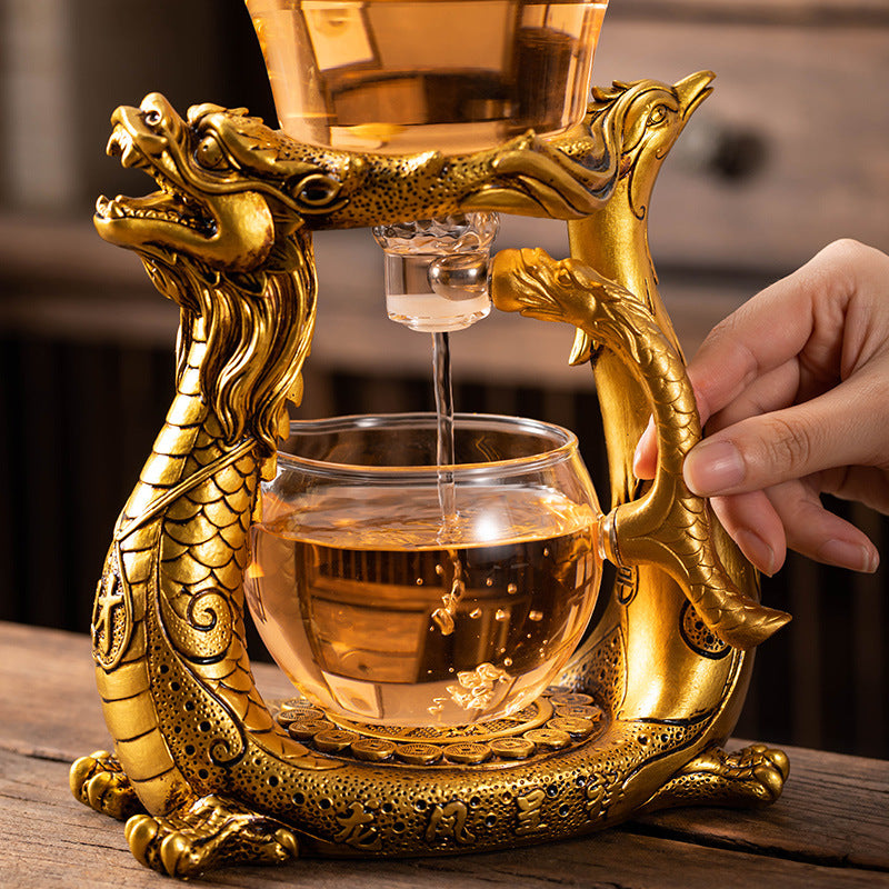 Lisslune | Dragon Phoenix Fully Automatic Magnetic Teapot