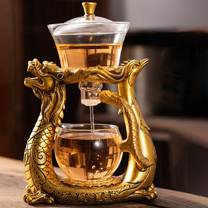 Lisslune | Dragon Phoenix Fully Automatic Magnetic Teapot