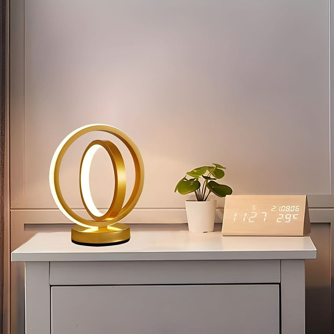 Lisslune | Modern Dimmable Table Lamp – Stylish Metal Design with USB Power