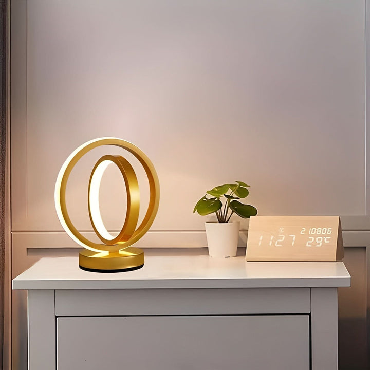 Lisslune | Modern Dimmable Table Lamp – Stylish Metal Design with USB Power