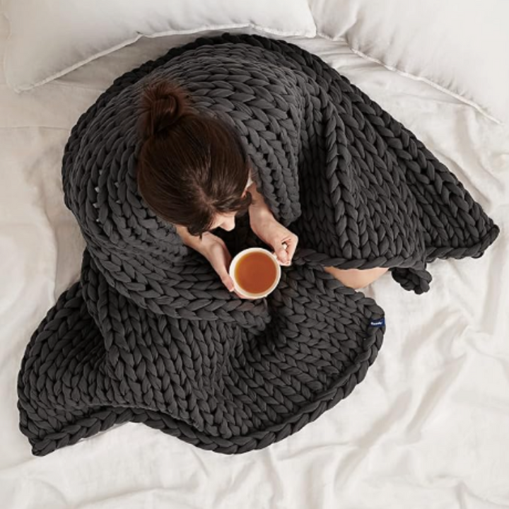 Lisslune | Dreamblanket Sleep Blanket – Quilted Organic Cotton Blanket for Relaxation and Stress Relief