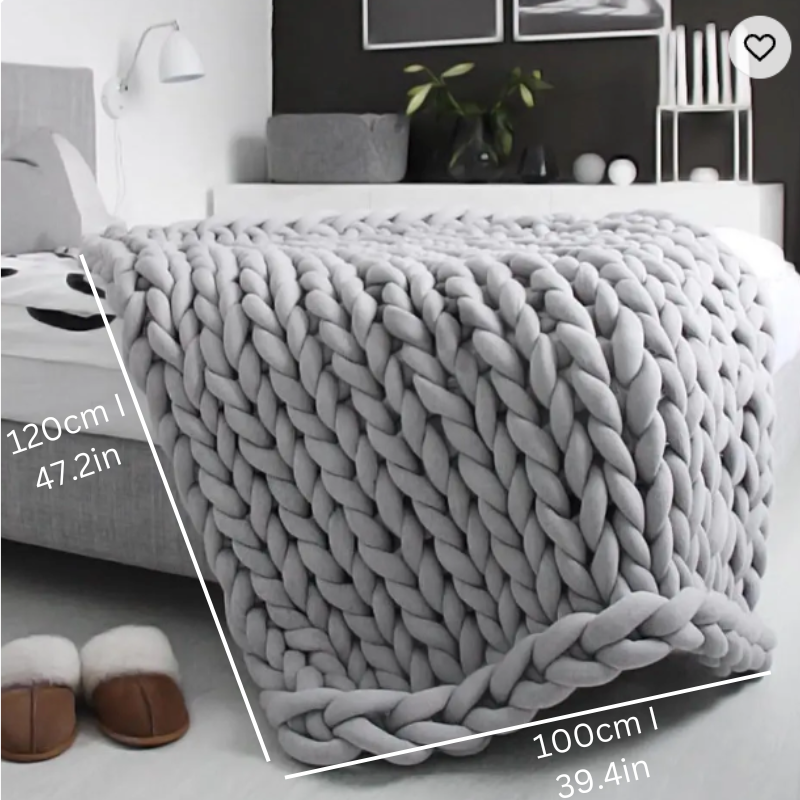 Lisslune | Dreamblanket Sleep Blanket – Quilted Organic Cotton Blanket for Relaxation and Stress Relief
