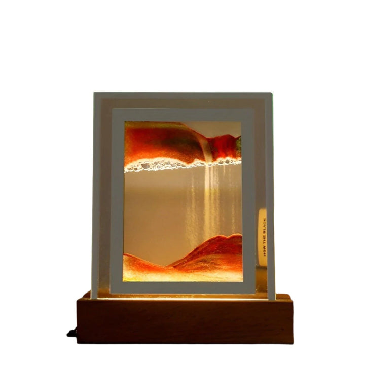 Lisslune | SereniGlow – Hypnotic Sand Art Lamp with Calming LED Light