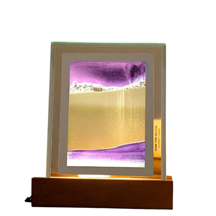 Lisslune | SereniGlow – Hypnotic Sand Art Lamp with Calming LED Light