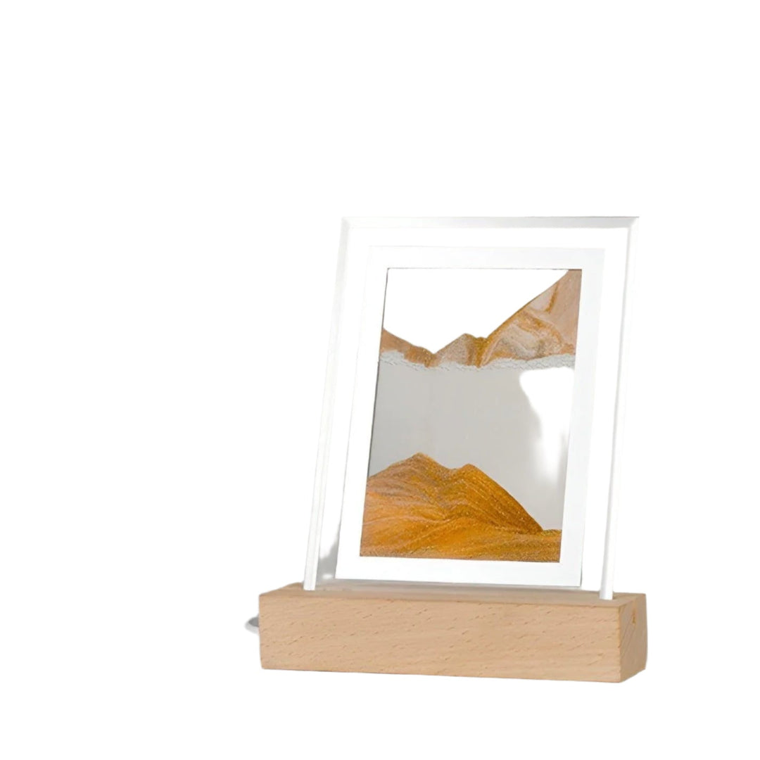 Lisslune | SereniGlow – Hypnotic Sand Art Lamp with Calming LED Light