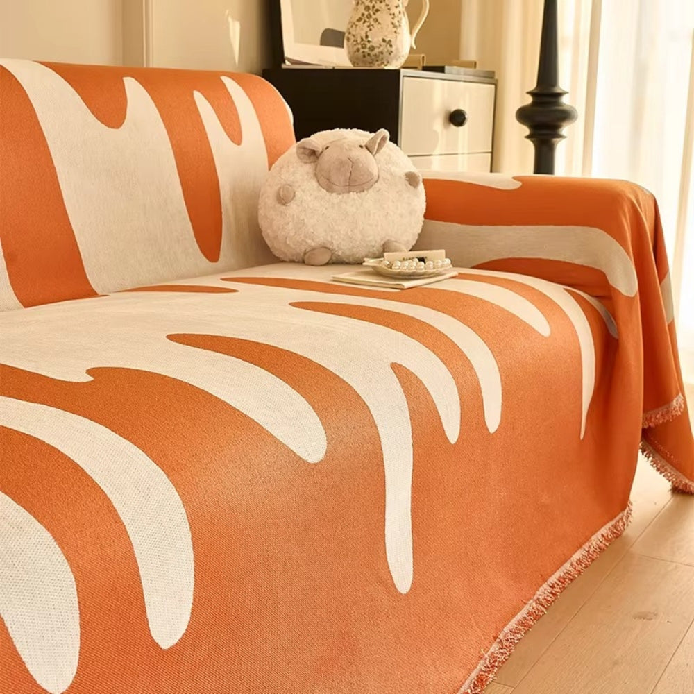Lisslune | Dripping Color Chenille Sofa Cover
