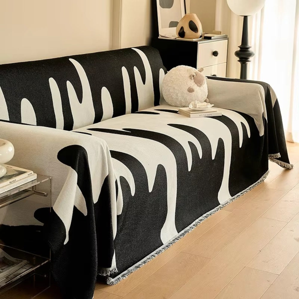 Lisslune | Dripping Color Chenille Sofa Cover