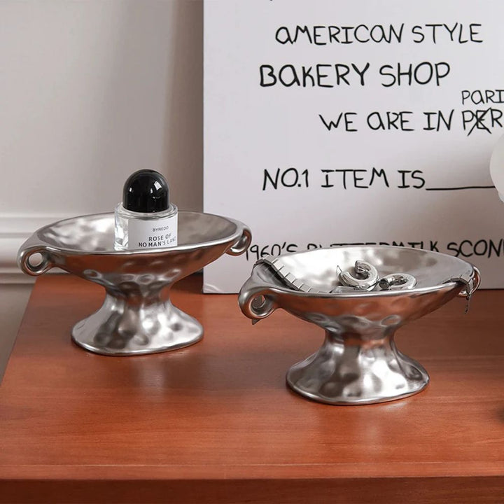 Lisslune | Dual-Ear Ceramic Oval Organizer
