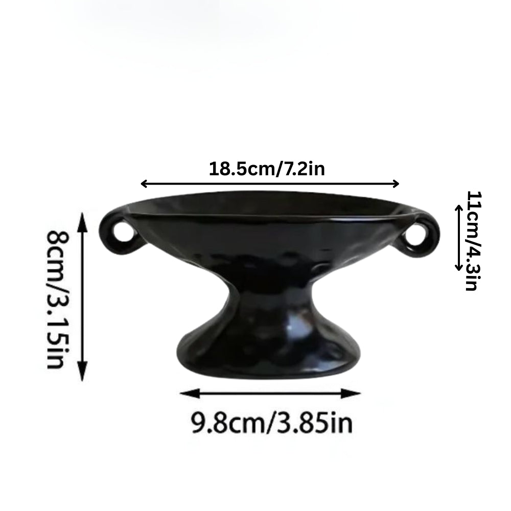 Lisslune | Dual-Ear Ceramic Oval Organizer