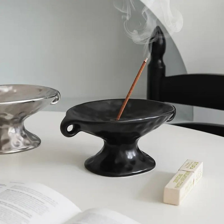 Lisslune | Dual-Ear Ceramic Oval Organizer