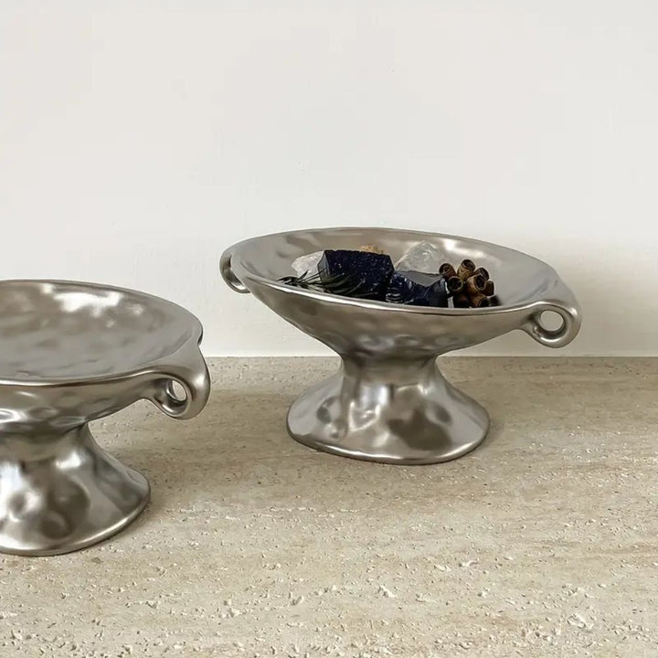 Lisslune | Dual-Ear Ceramic Oval Organizer