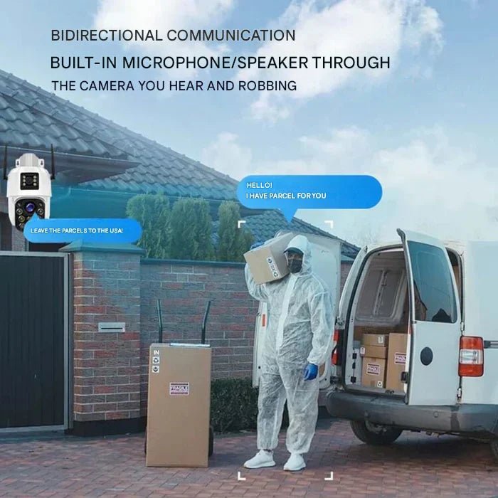 Lisslune | DualGuard Solar 4K – Wireless Security Camera with Solar Panel & 360° App Control