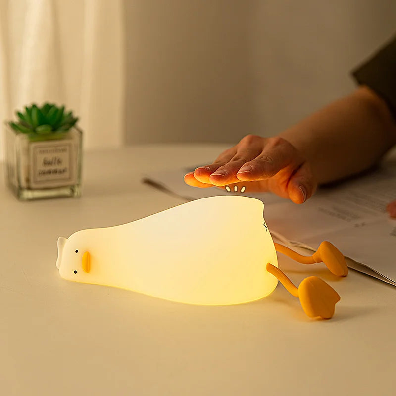 Lisslune | QuackyGlow LED Duck Mood Light | Funny Night Lamp | LED Decoration for Home & Children's Room