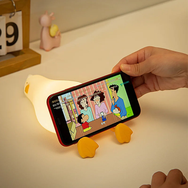 Lisslune | QuackyGlow LED Duck Mood Light | Funny Night Lamp | LED Decoration for Home & Children's Room