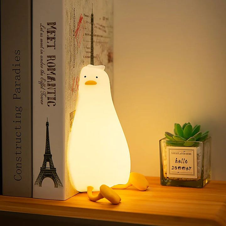 Lisslune | QuackyGlow LED Duck Mood Light | Funny Night Lamp | LED Decoration for Home & Children's Room