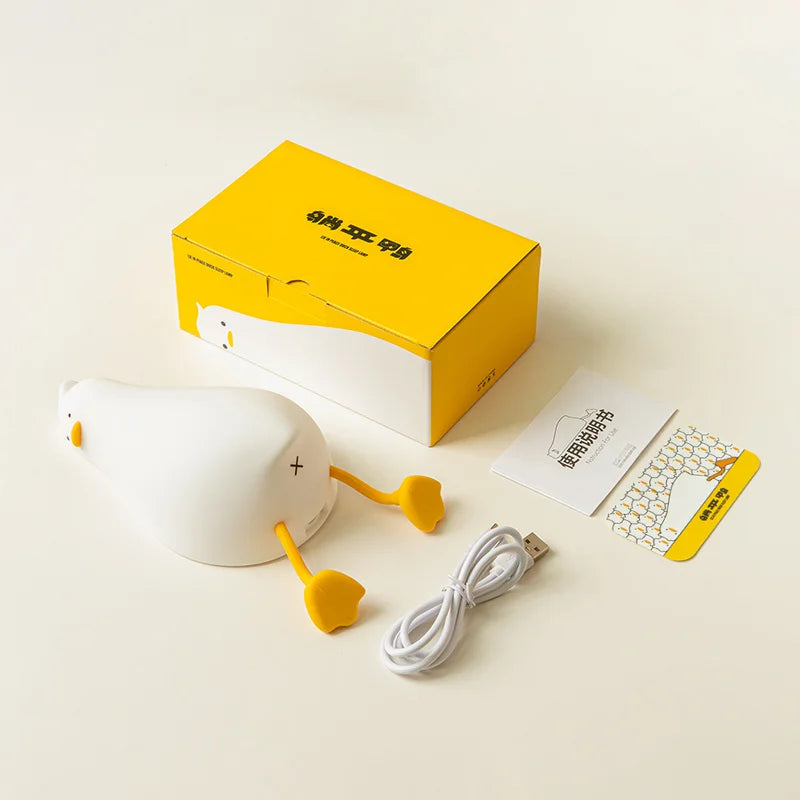 Lisslune | QuackyGlow LED Duck Mood Light | Funny Night Lamp | LED Decoration for Home & Children's Room