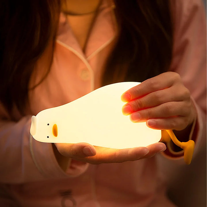 Lisslune | QuackyGlow LED Duck Mood Light | Funny Night Lamp | LED Decoration for Home & Children's Room