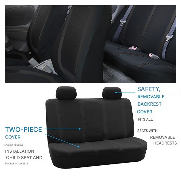 Lisslune | ComfortSeat 9-piece Car Seat Covers Set – Universal, Breathable & Washable