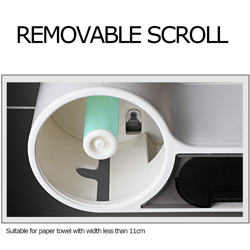 Lisslune | DryHold Self-Adhesive Toilet Paper Holder – Waterproof Wall Solution with Extra Storage Space