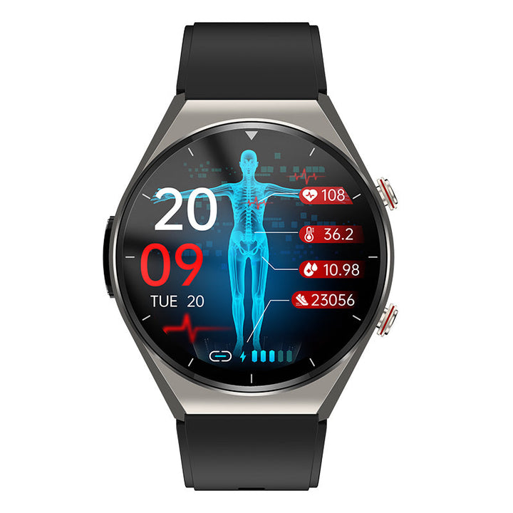 Lisslune | One-Click Blood Sugar|Blood Glucose Blood Pressure ECG|ECG HRV Heart Rate Monitor Health Smart Watch