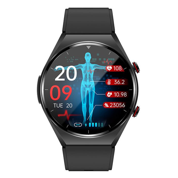 Lisslune | One-Click Blood Sugar|Blood Glucose Blood Pressure ECG|ECG HRV Heart Rate Monitor Health Smart Watch