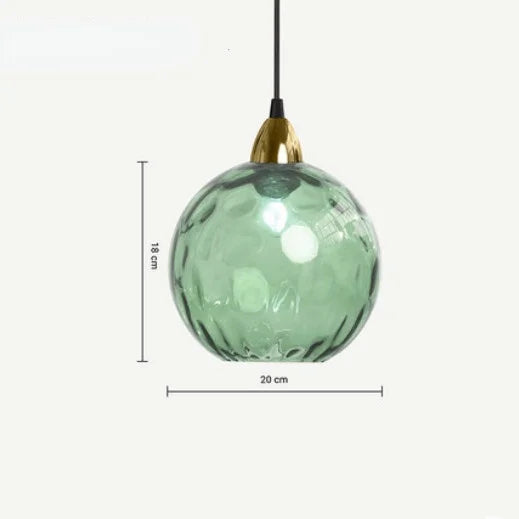 Lisslune | HelderBol - Glass ball pendant lamp
