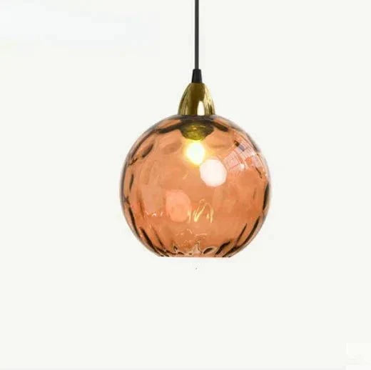 Lisslune | Glasora Pendant Light - Transparent Glass Ball with LED Lighting