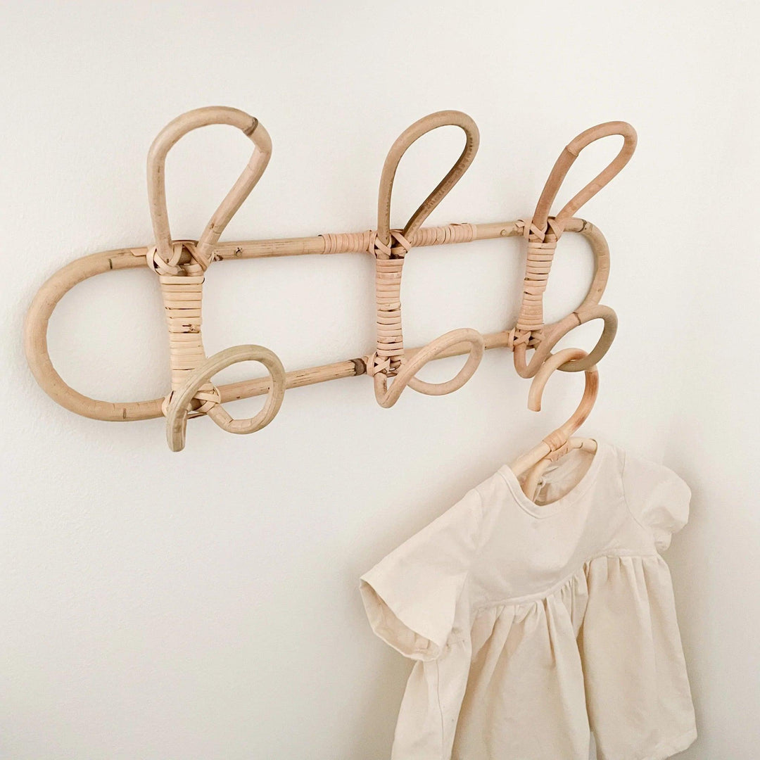 Lisslune | Playful rattan wall hook for playful children's rooms