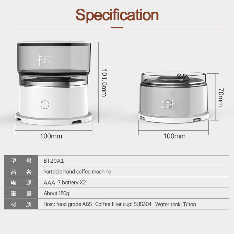 Lisslune | Portable Handheld Mini Coffee Maker